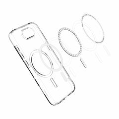 ACS09127 Crystal Flex Magfit Case iPhone 16e Clear White