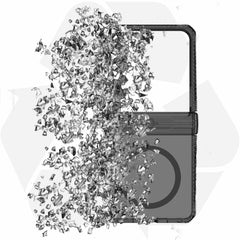 ITSKINS Hybrid_R Case Hinge w/MagSafe Smoke/Transparent for Samsung Galaxy Z Flip7