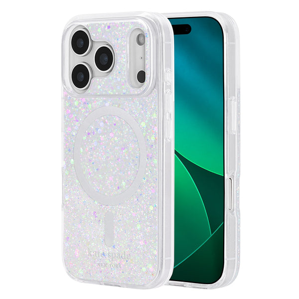 Kate Spade Protective MagSafe Case Chunky Glitter Iridescent for iPhone 17 Pro