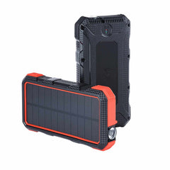 KITPB20K20WAC1MCC Pack Solar Panel Power Bank 20000mah with 20W A+C Dual-Port Wall Charger & 3ft Charging USB-C to USB-C Cable Red/Black/White
