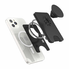 806922 PopWallet+ For MagSafe Round with Adapter Ring Black