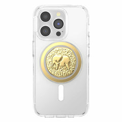 PopSockets PopGrip for MagSafe Round with Adapter Ring Enamel Elephant Token