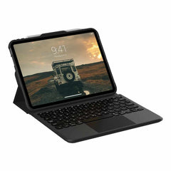 UAG Rugged Bluetooth Keyboard with Trackpad French QWERTY Black for iPad 11 2025 (11th Gen)/iPad 10.9 2022 (10th Gen)