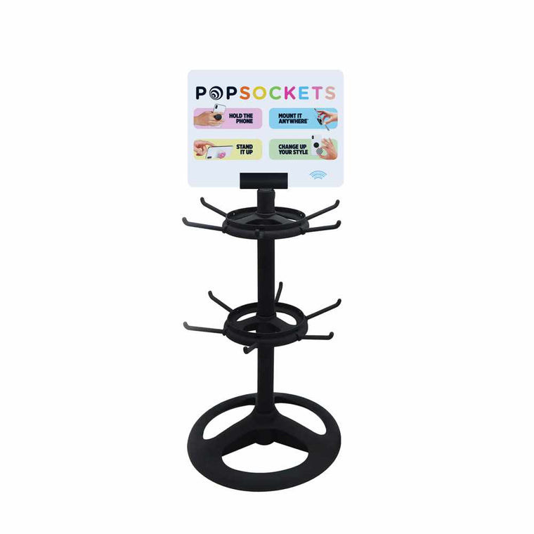 40000289 Two-Tier Spinner Display 72 units Black