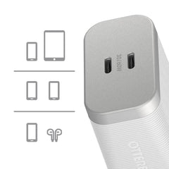 7880909 Premium Pro Dual USB-C Wall Charger 60W GaN White