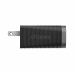 OtterBox Premium Pro Wall Charger 72W PD/PPS 2-Port USB-C & USB-A Black  w/ Foldable Prongs