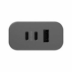 OtterBox Premium Pro Wall Charger 72W PD/PPS 2-Port USB-C & USB-A Black  w/ Foldable Prongs