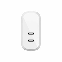 Belkin BoostCharge Dual USB-C PD 40W Wall Charger White