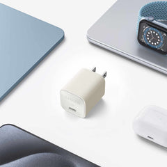 Anker Nano Wall Charger 30W USB-C White with USB-C Brained 3ft Cable