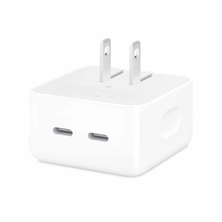 MW2H3AMA Wall Charger Compact 35W Dual Port USB-C White