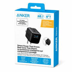 Anker 45W Wall Charger USB-C with Smart Display and Foldable Prongs Black