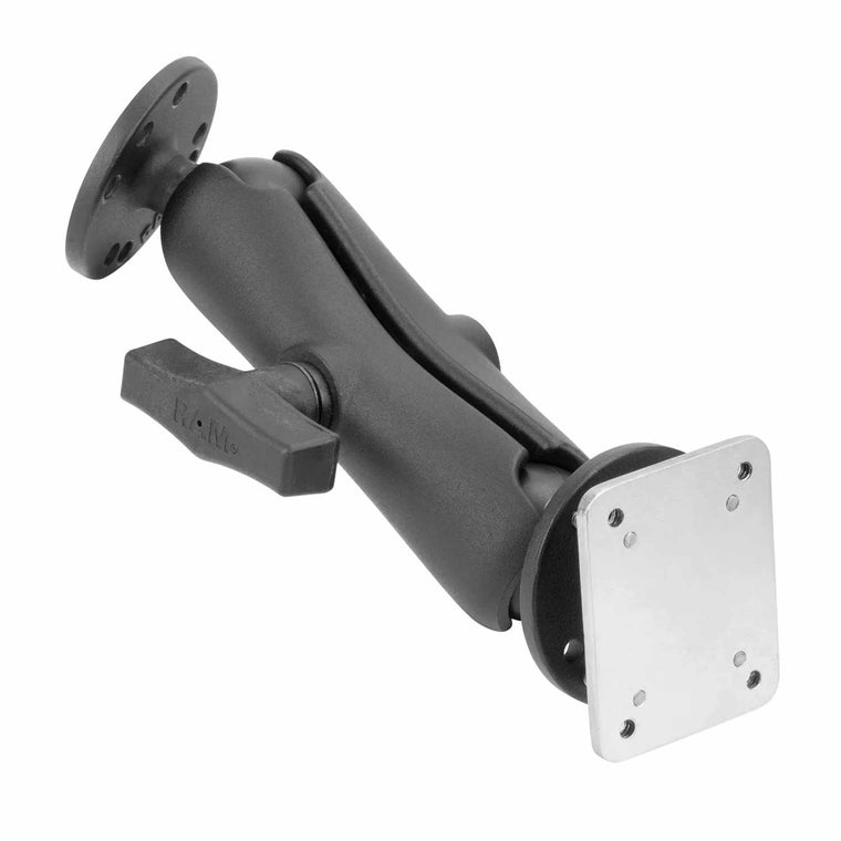 RAM Mounts Drill-Down Dashboard Mount with Backing Plate - C Size Medium Black