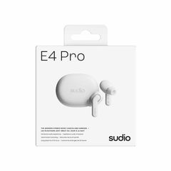 Sudio E4 Pro True Wireless ANC Headphones White