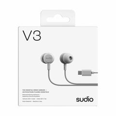 Sudio V3 Wired Earbuds White