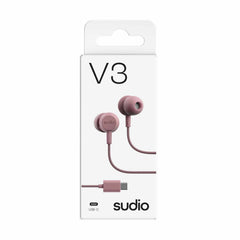Sudio V3 Wired Earbuds Pink