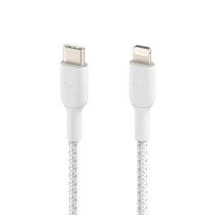 Belkin Charge/Sync Braided USB-C to Lightning Cable 4ft White