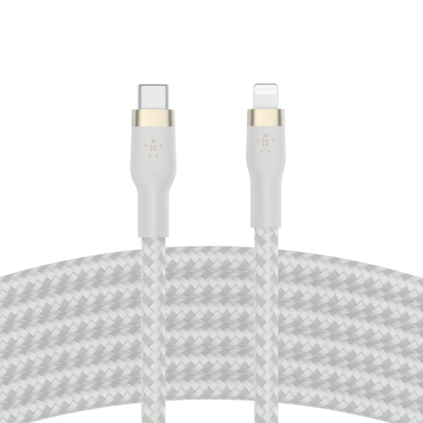 CAA011bt2MWH BoostCharge Pro Flex USB-C Cable with Lightning Connector White