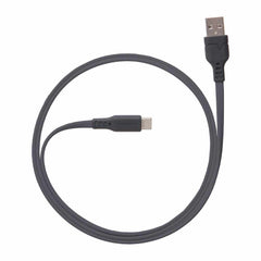 Ventev ChargeSync Flat USB-C Cable 3.3ft Gray