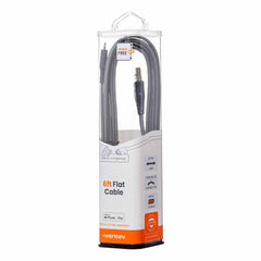 Ventev USB-A to Lightning Coiled Cable 6ft Grey