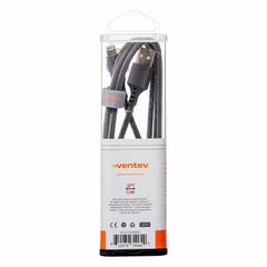 Ventev ChargeSync Alloy Lightning Cable 4ft Steel