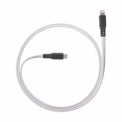 Ventev ChargeSync Flat USB-C to Lightning Cable 3ft White