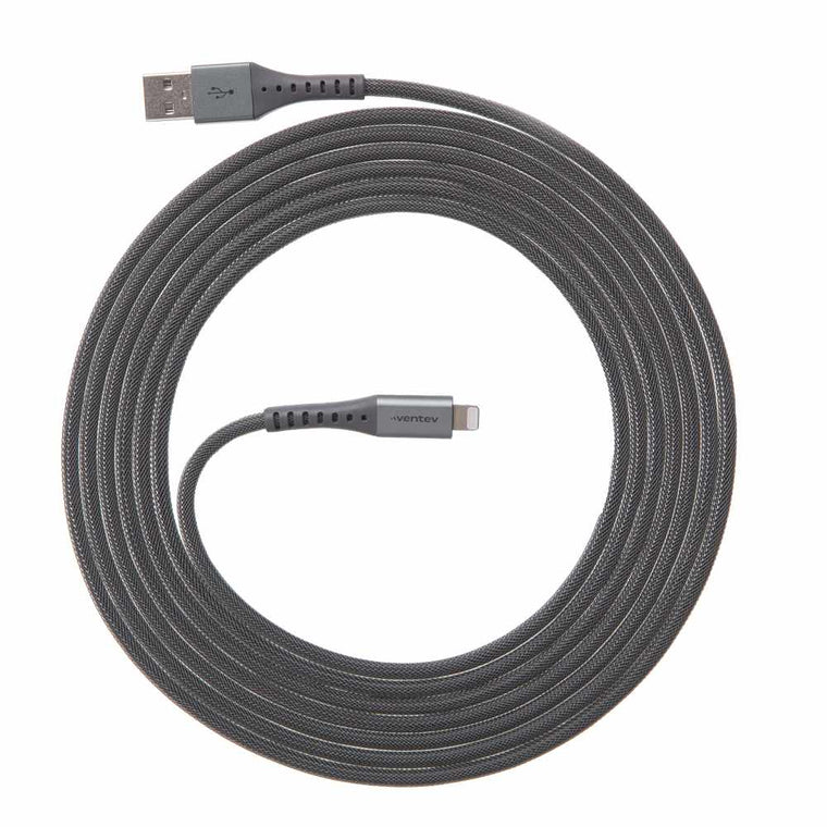 AC10STL256517 ChargeSync Alloy Lightning Cable 10ft Steel