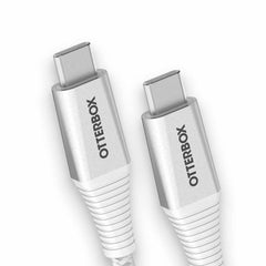 OtterBox Premium Pro Charge/Sync USB-C to USB-C Power Delivery Cable 6ft Ghostly Past (White)