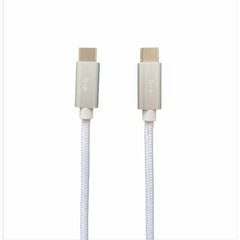 Blu Element Braided Charge/Sync USB-C to USB-C Cable 4ft White