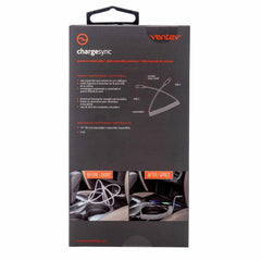 Ventev USB-C to USB-C Cable 3ft Gray