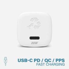 Nimble 20W Bundle with USB-C to Lightning Cable White