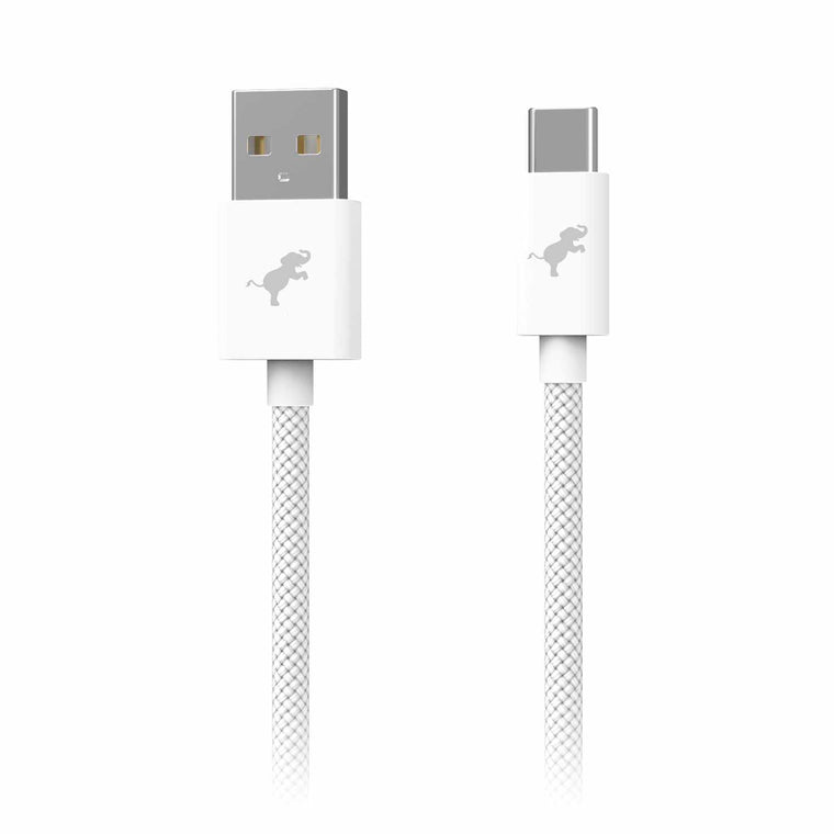 Nimble PowerKnit 1 meter USB-A to USB-C White