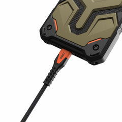 UAG Rugged Kevlar Core USB-C to USB-C Charge/Sync Cable 5ft Black/Orange