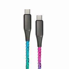 Helix/Retrak Lucid Charge LED 6' USB-C Cable Translucent