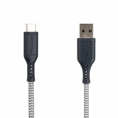 Ventev High Speed USB-A to USB-C Braided Cable 6ft Grey