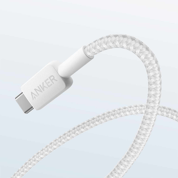 Anker USB-A to USB-C 3ft Braided Cable White