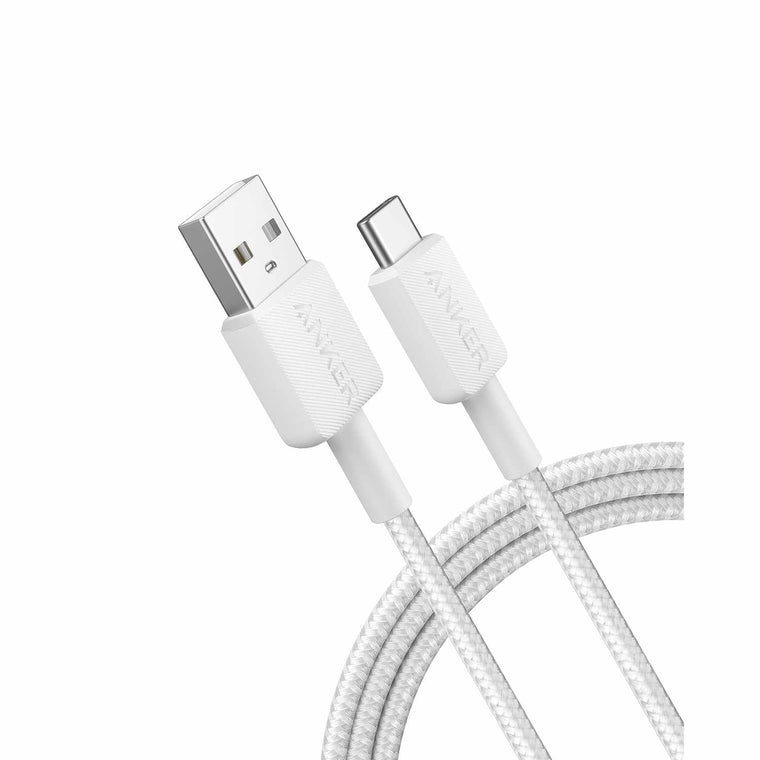 Anker USB-A to USB-C Braided Cable 6ft  White