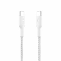 CAB024fq1MWH BoostCharge Braided USB-C to USB-C Cable 1 M (60W) White