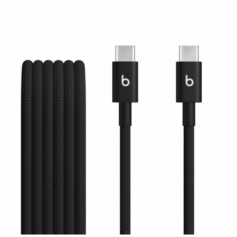 MDGC4LLA USB-C to USB-C Woven Cable 5ft Two-Pack Bolt Black