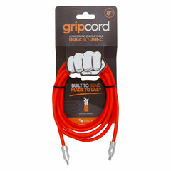 Helix/Retrak Gripcord Silicone USB-C Cable 8ft Orange