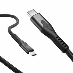 Blu Element SelfCoil Magnetic Cable USB-C to USB-C 6ft 100W Black