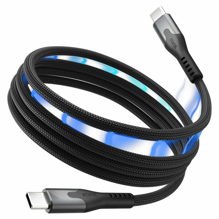 Statik MagStack Pro Charge/Sync Magnetic Cable USB-C to USB-C 6ft Black