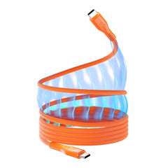 Statik MagStack Pro Charge/Sync Magnetic Cable USB-C to USB-C 4ft Orange