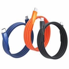 Statik MagStack Pro Charge/Sync Magnetic Cable USB-C to USB-C 4ft Orange