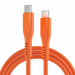 Statik MagStack Pro Charge/Sync Magnetic Cable USB-C to USB-C 6ft Orange