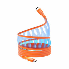 Statik MagStack Pro Charge/Sync Magnetic Cable USB-C to USB-C 6.6ft Orange