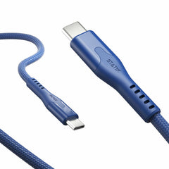 Statik MagStack Pro Charge/Sync Magnetic Cable USB-C to USB-C 4ft Navy