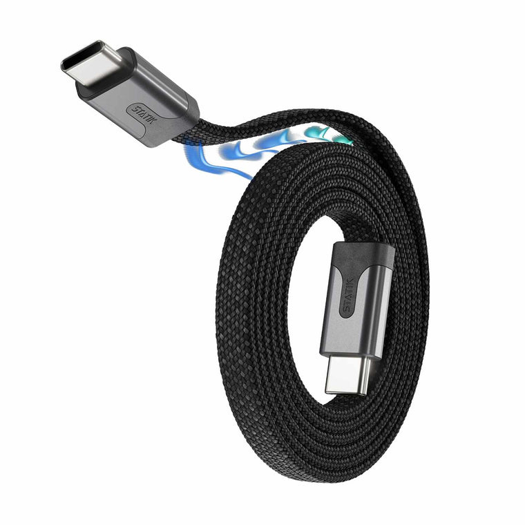 Statik MagStack Slim Pro Charge/Sync Cable USB-C to USB-C 6ft Black