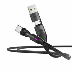 Statik PowerPivot Pro Nylon Braided Charge/Sync Cable USB-C to USB-C 3.3ft Black