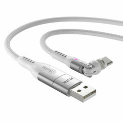 Statik PowerPivot Pro Nylon Braided Charge/Sync Cable USB-C to USB-C 6ft White
