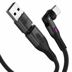 Statik PowerPivot Pro Nylon Braided Charge/Sync Cable USB-C to USB-C 10ft Black
